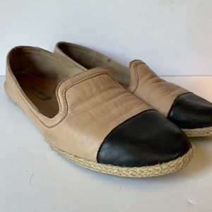 Flat shoes - nude and black